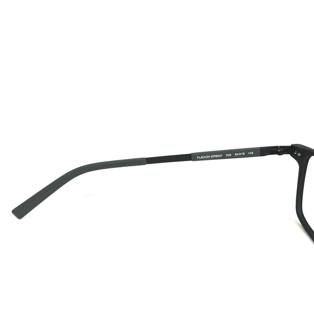 Flexon Eyeglasses Frames EP8007 002 Matte Black Gray Square Full Rim 54-18-145